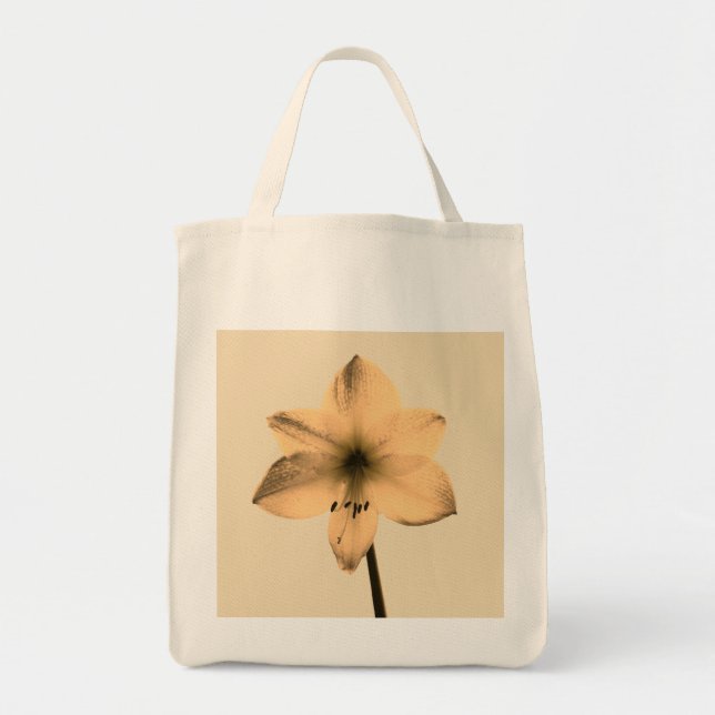 Tote Bag sépia amaryllis (Devant)