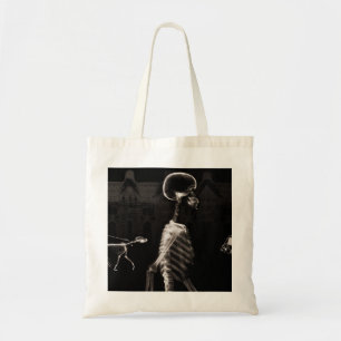 Tote Bag Sépia de minuit de noir de balade de squelettes de