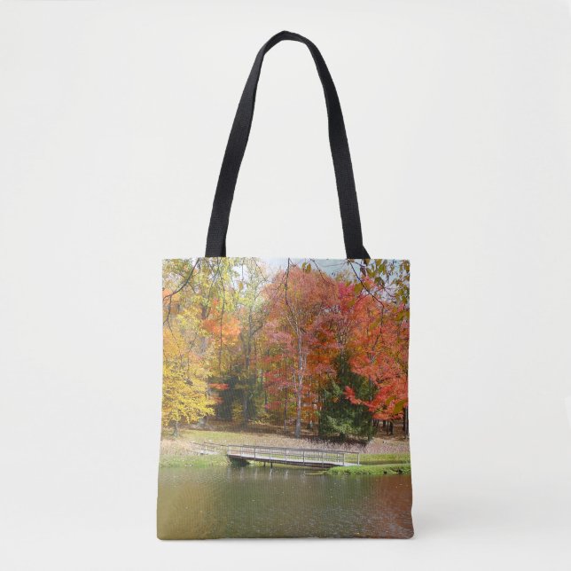 Tote Bag Sept sources Pont d'automne III Paysage d'automne (Devant)