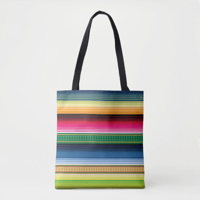 Tote Bag Serape couvrant mexicain traditionnel (Devant)