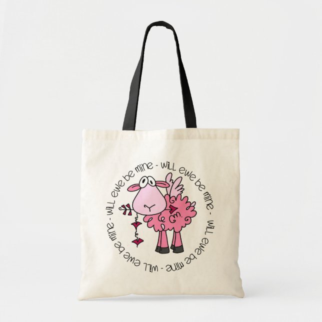 Tote Bag Seras-Tu À Moi Valentine ? (Devant)