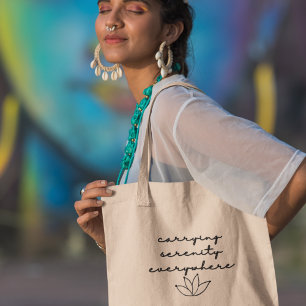 Tote Bag Serenity Partout Yoga Méditation Cadeau