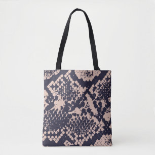 Tote Bag Serpent à motifs Snakeskin sans soudure, peau, p