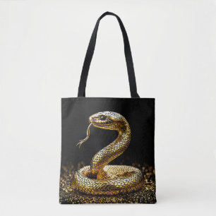 Tote Bag Serpent doré