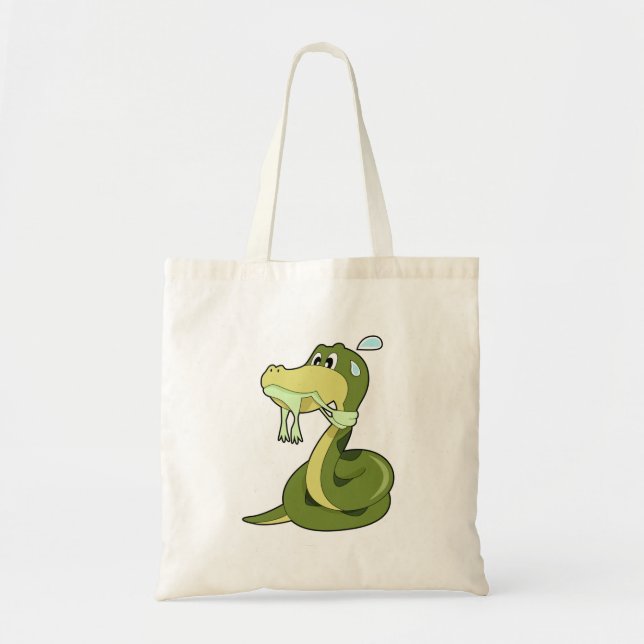 Tote Bag Serpent drôle (Devant)