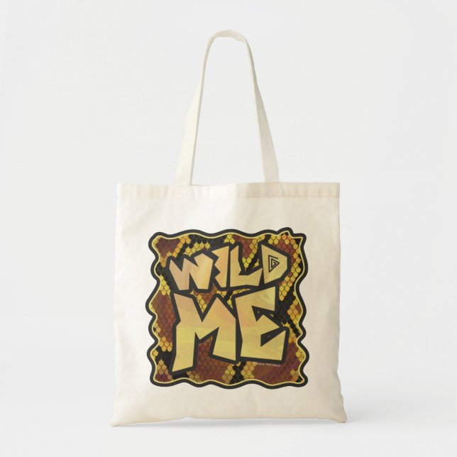 Tote Bag Serpent Wild Me Brown et imprimé or (Devant)