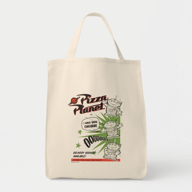 Tote Bag Service de livraison de pizza Planet Retro Graphis (Devant)