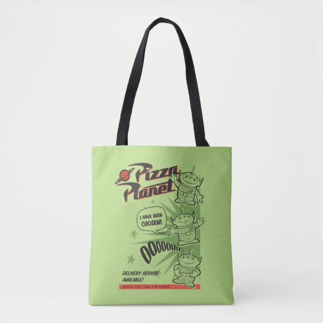 Tote Bag Service de livraison de pizza Planet Retro Graphis (Devant)
