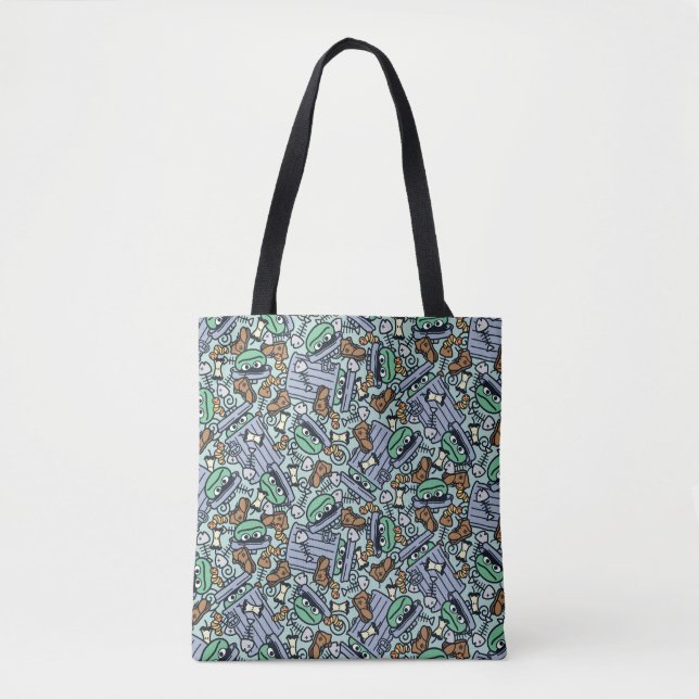Tote Bag Sésame Sésame | Oscar le Motif de groupe (Devant)