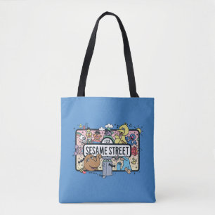 Tote Bag Sésame Sésame   Sesame Pals signe de Doodle