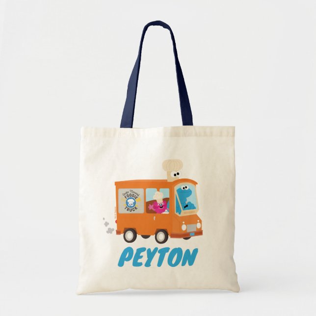 Tote Bag Sesame Street Cookie Monster Food Truck (Devant)