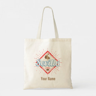 Tote Bag Séville Andalousie Espagne Rétro Flamenco Vintage
