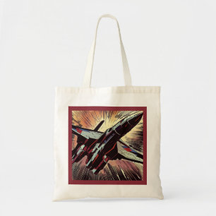 Tote Bag SF - Anime Starfighter Woodcut 2