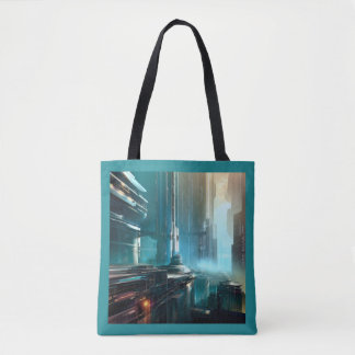 Tote Bag SF Futuristic City 3