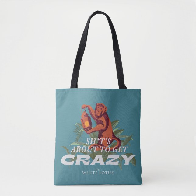 Tote Bag Sh*t est sur le point de devenir fou - Le Lotus Bl (Devant)