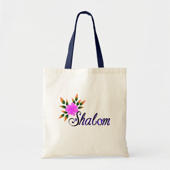 Tote Bag Shalom Floral (Devant)