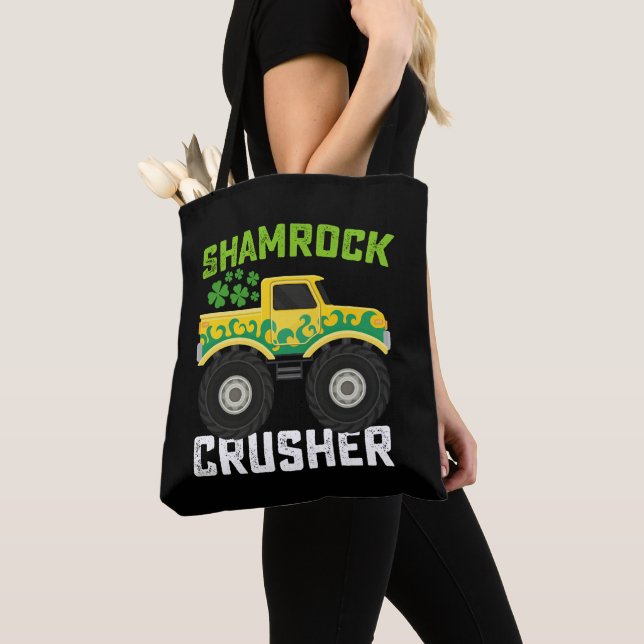 Tote Bag Shamrock Croiseur Monster Camion St Patrick's Day (De près)