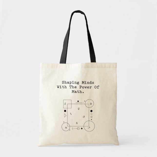 Tote Bag Shaping Minds Math Power | Inspiring Education (Devant)