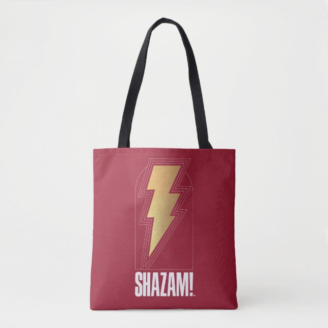 Tote Bag SHAZAM ! Furie des dieux | Insigne de boulon de fo (Devant)