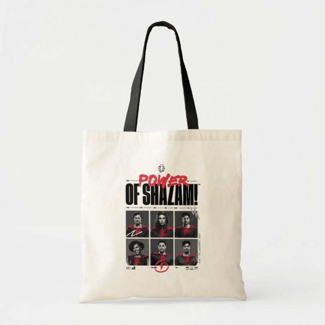 Tote Bag SHAZAM ! Furie des dieux | Puissance du groupe SHA (Devant)