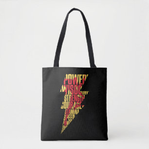 Tote Bag SHAZAM !   Shazam Capacités Éclair Graphique