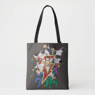 Tote Bag SHAZAM !   Shazam Family Graphic