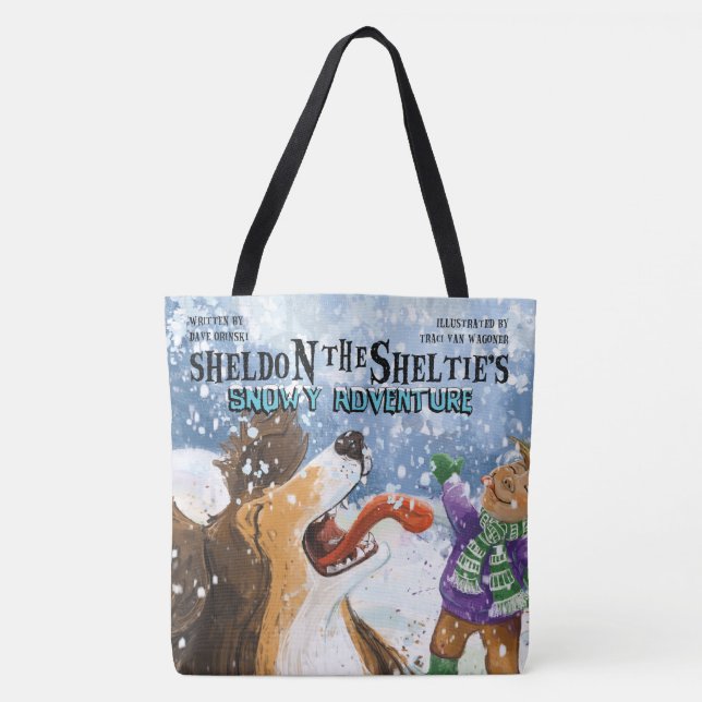 Tote Bag Sheldon le Sheltie (Devant)