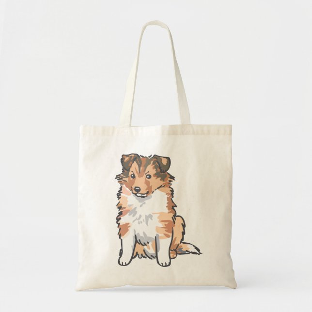 Tote Bag Shetland Sheepdog (Devant)