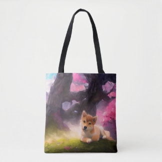 Tote Bag Shiba Inu Imaginaire Anime