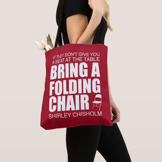 Tote Bag Shirley Chisholm Chaise pliante (De près)
