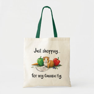 Tote Bag Shopping For My Guinea Pig Reusable Bag