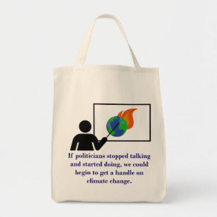 Tote Bag Si Les Politiciens Arrêtent De Parler - Changement