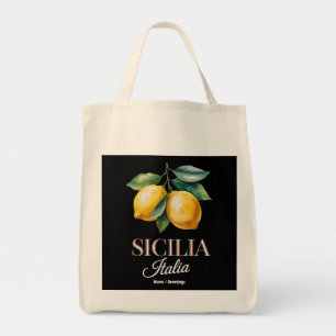 Tote Bag Sicile Italie Fiers Citrons Italiens Frais Sicilie