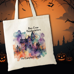 Tote Bag Siège de l'équipage de Boo Haunted House Halloween