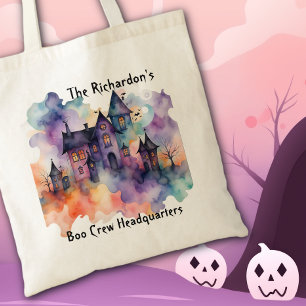 Tote Bag Siège de l'équipage de Boo Haunted House Halloween