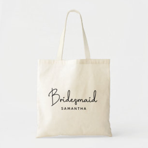 Tote Bag Signature Manuscrite Demoiselle d'Honneur Personna