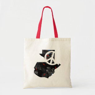 Tote Bag Signe de paix à la mode du Guatemala avec la cart