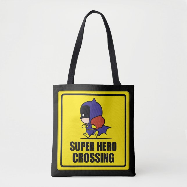 Tote Bag SIGNE DE PASSAGE DU Super Héros Chibi Batwoman (Devant)