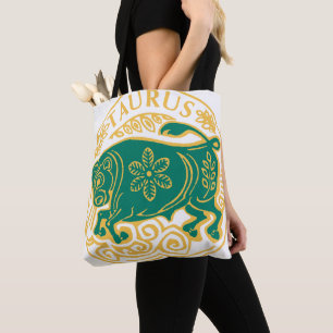 Tote Bag Signe de Taurus du Zodiaque sur un