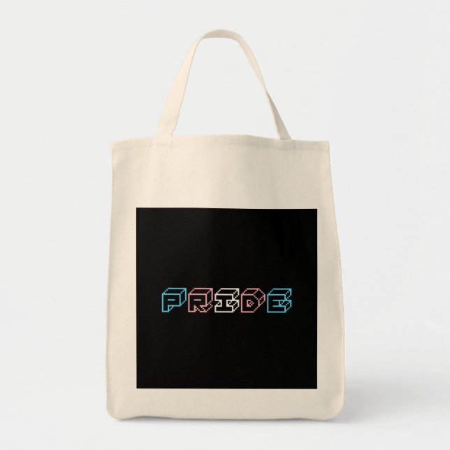 Tote Bag Signe de texte de la fierté transgenre incipio (Devant)