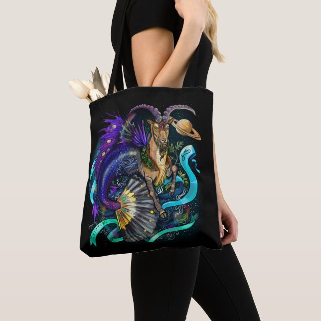Tote Bag Signe de zodiaque de Capricorne (De près)