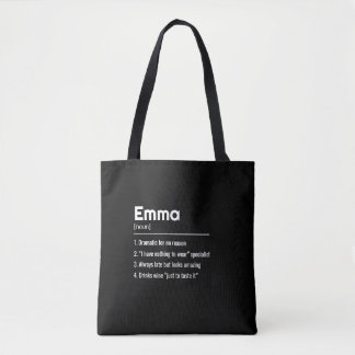 Tote Bag Signification de nom personnalisée