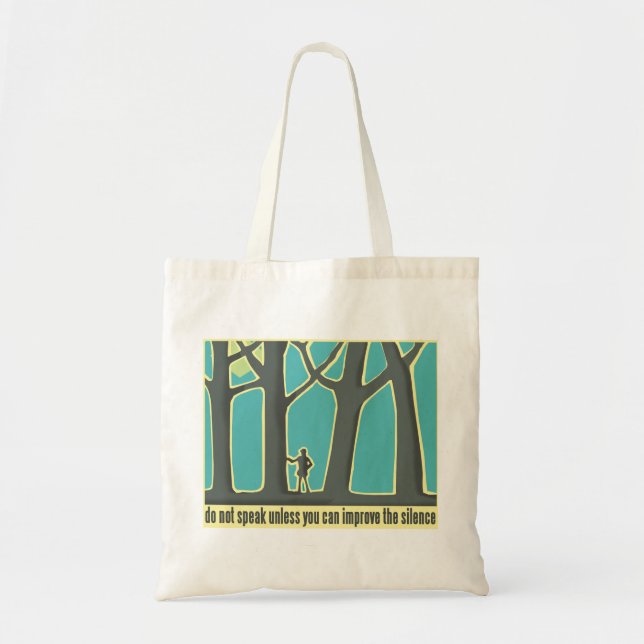 Tote Bag Silence de la forêt (Devant)