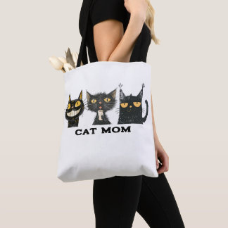 Tote Bag Silencieux Cat Trio Chat Maman