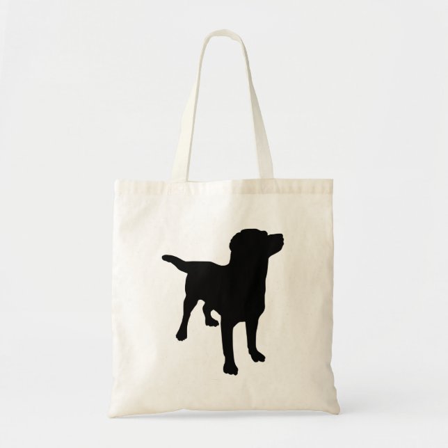 Tote Bag Silhouette de chien (Devant)
