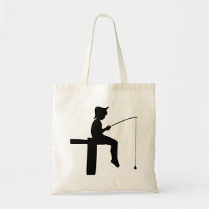 Tote Bag Silhouette de Fishing