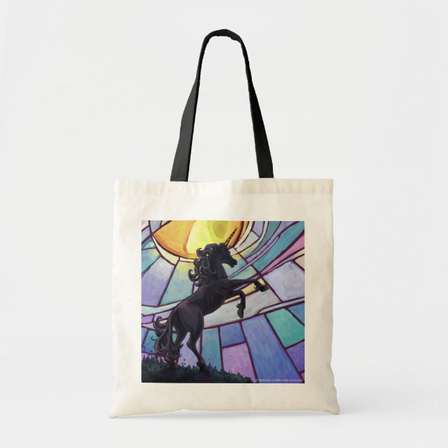 Tote Bag Silhouette de Licorne (Devant)