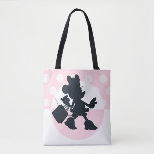 Tote Bag Silhouette de Minnie Mouse faisant des courses