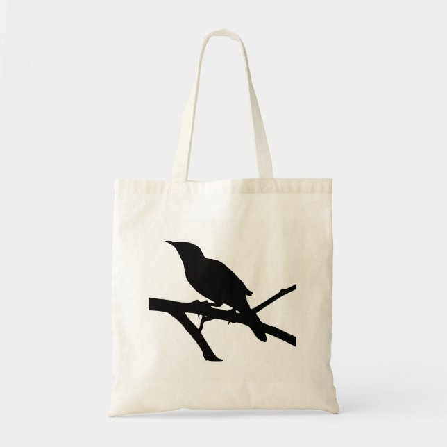 Tote Bag Silhouette de moqueur (Devant)
