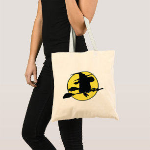Tote Bag Silhouette de sorcière d'Halloween